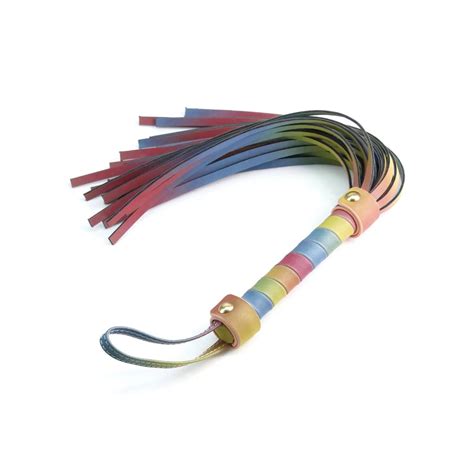 Spectra Bondage Rainbow Flogger Hotcherry