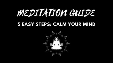 5 Steps To Calm Your Mind For Deep Meditation Manifest Fast With The Power Of Focus Youtube