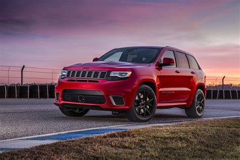 2018 Jeep Grand Cherokee Trackhawk Front Three Quarter In Motion 02