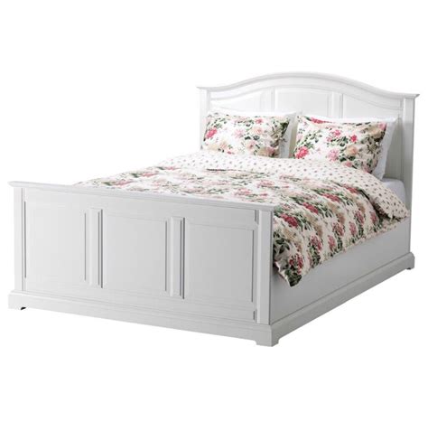 Birkeland White Double Bed Frame From Ikea In Whitchurch Cardiff