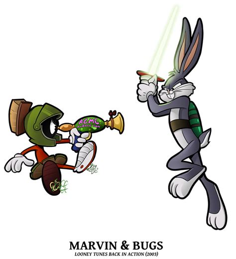 25 Looney Of Christmas 2 Marvin N Bugs By Boscoloandrea On Deviantart