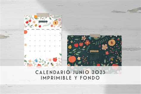Calendario Junio 2023 Imprimible Y Fondo De Pantalla Mlc Estudio