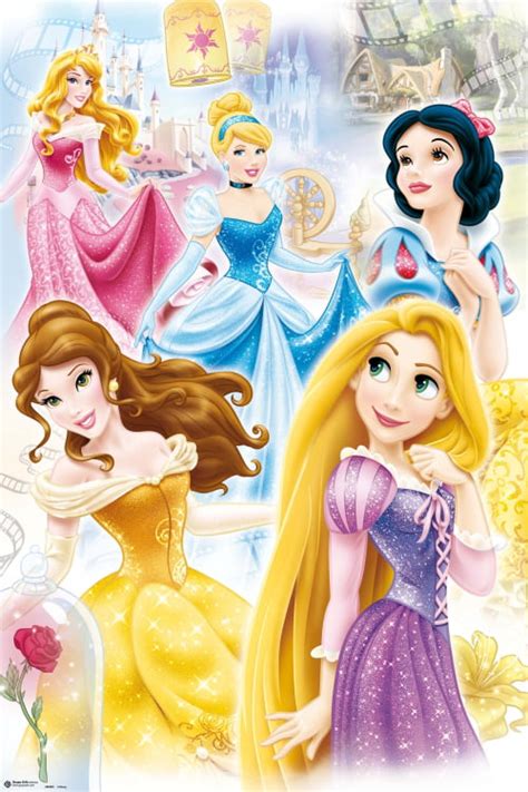 Disney Princess Group Poster 24 X 36