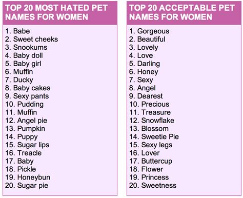 There Are More I Dislike On The Acceptable Pet Names Side Than The