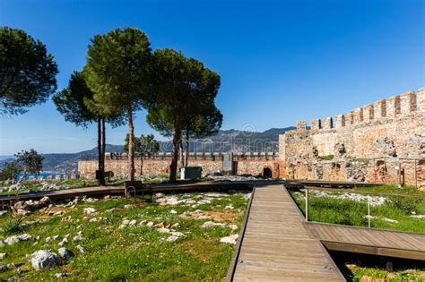 Fortress In The City Of Alanya Alanya Kalesi Stock Photo Image Of
