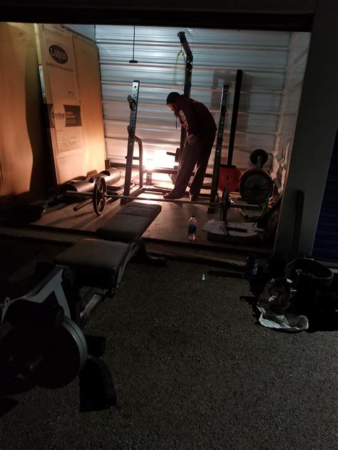 All Gyms Are Closed So Bought What We Could And Got A Storage Unit To Put It In Lifting Outside