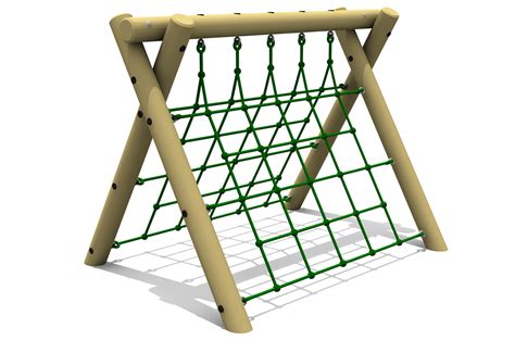 A Frame Climber Two Nets Low Playground Equipment