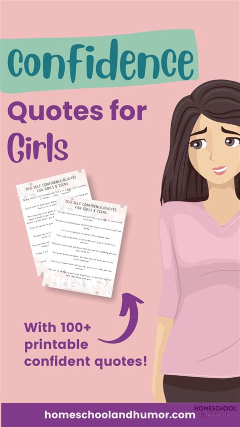 100 Beautiful Self Confidence Quotes For Girls And Teens