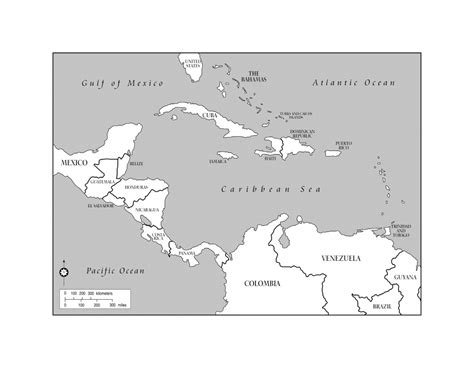 Printable Blank Caribbean Map Printable Maps