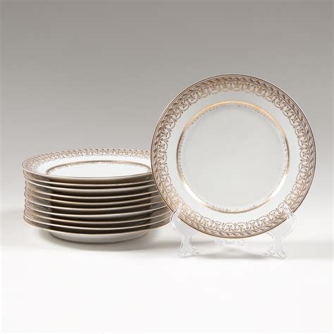 Continental Gilt Porcelain Plates Cowans Auction House The Midwest