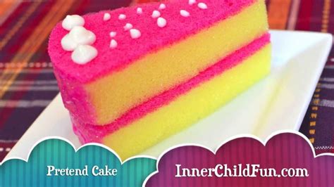 Fun homemade arts and crafts to do with family! How to Make Pretend Cake - YouTube
