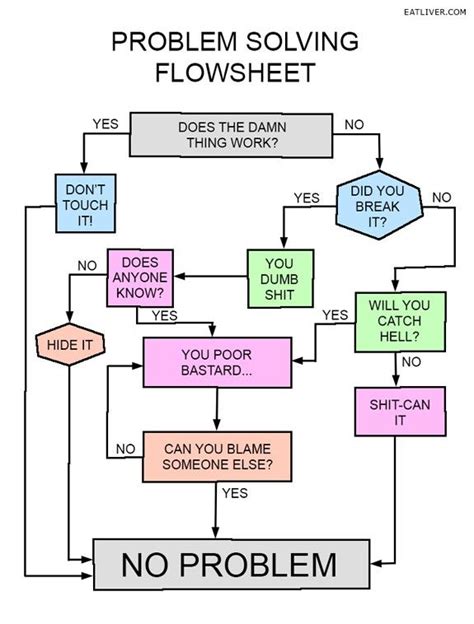 Crazy Funny Pictures Funny Flow Charts Problem Solving