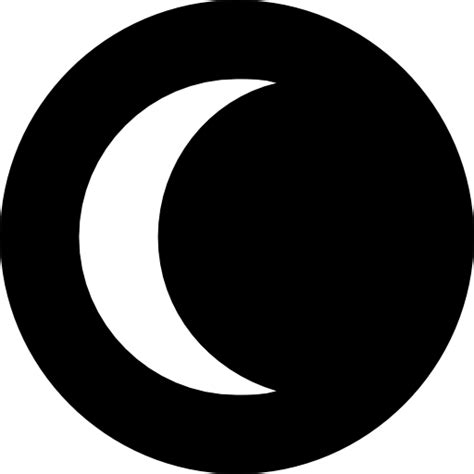 Croissant La Lune Circulaire De La Meteo Symbole Icônes Climat Et Saisons