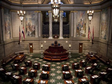 The House And Senate Chambers Feature The Original 1917 Legislators
