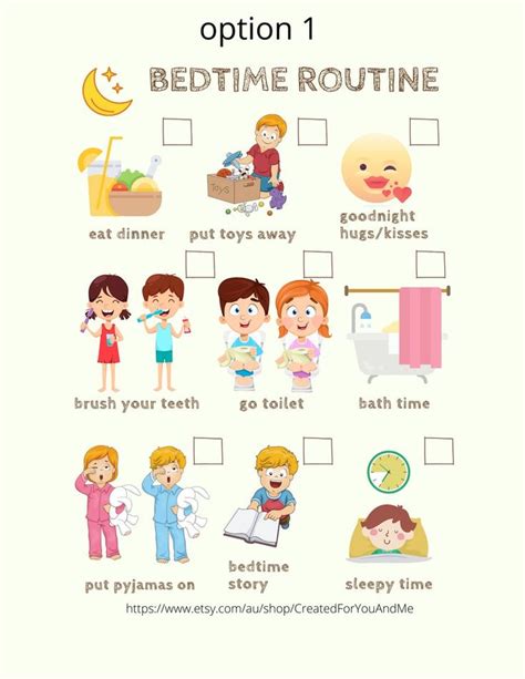 This Item Is Unavailable Etsy Bedtime Routine Chart Bedtime