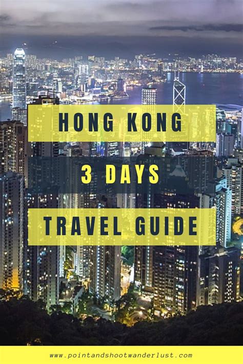 Hong Kong 3 Days Travel Guide With The City Lights In The Background