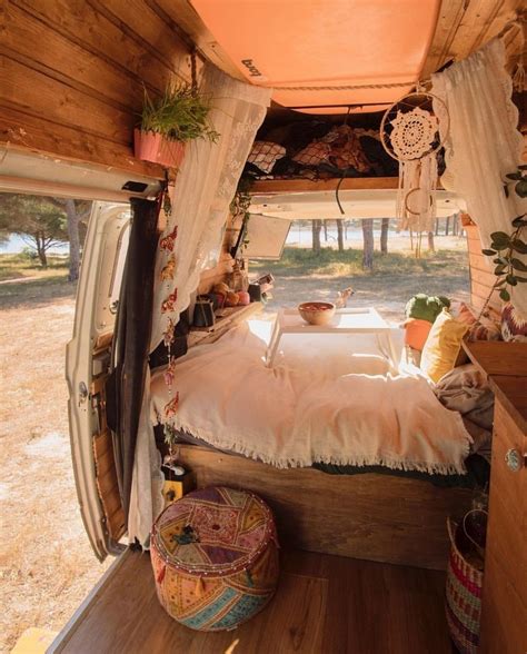 Boho Chic Van Life Spain Life Hacks Camper Van Life Kombi Home Van
