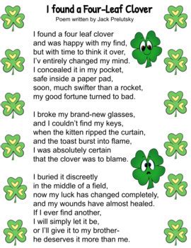 Happy St Patrick S Day Poem By KOT S CLASSROOM TREASURES TPT