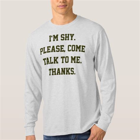 Im Shy Please Come Talk To Me Thanks T Shirt