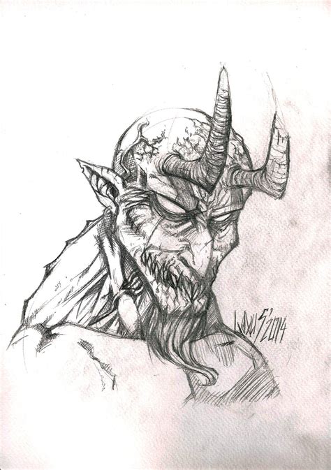 Demon Sketch By Laxus On Deviantart