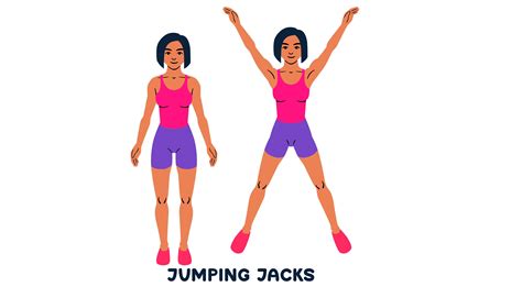 Physical Activity Clipart  Jumping Jacks  Ice Use These