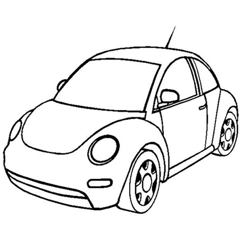 New Volkswagen Beetle Car Coloring Pages Best Place To Color Cars