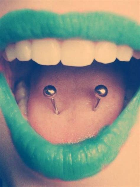 Cool Piercing Ideas For Girls One Tounge Piercing Is Enough For Me But This Is Cool