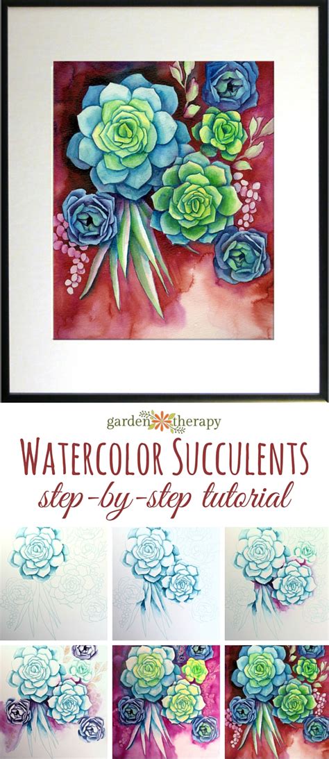 Choose from many topics, skill levels, and languages. How to Paint Watercolor Succulents the Easy Way - Garden ...