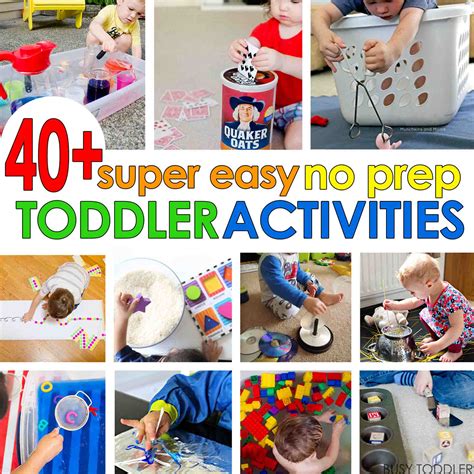 Jumpstart's toddler activities give parents plenty of ideas on how to keep their young ones. 40+ Super Easy Toddler Activities - Busy Toddler