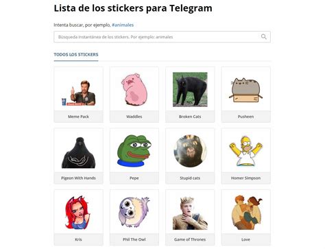 Los 100 Mejores Packs De Stickers Para Telegram