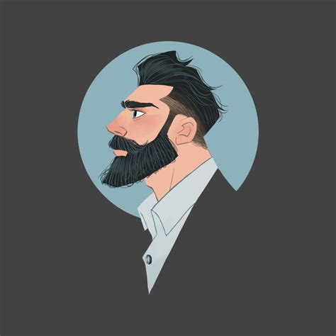 Beard Character Design Animation Beard Illustration Beard Cartoon