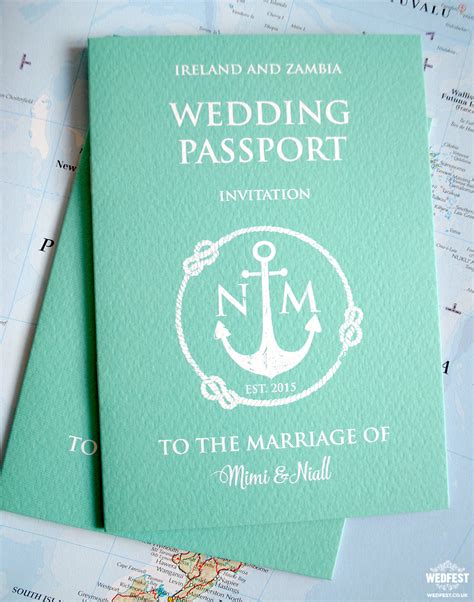 Passport Wedding Invitations Wedfest