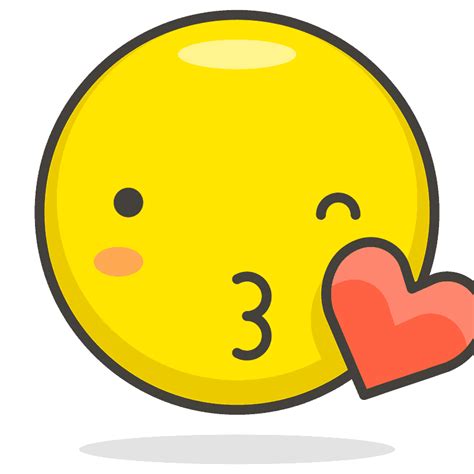 Face Blowing A Kiss Emoji Clipart Free Download Transparent Png