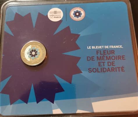 Coincard 2 Euro Le Bleuet De France Colorisee 2018 Fleur De Memoire