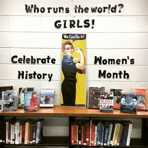 Womens History Month Display Library Book Displays School Library Displays School Library