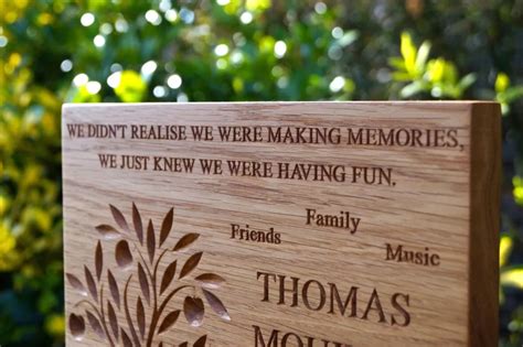 Engraved Tree Memorial Plaques MakeMeSomethingSpecial Com