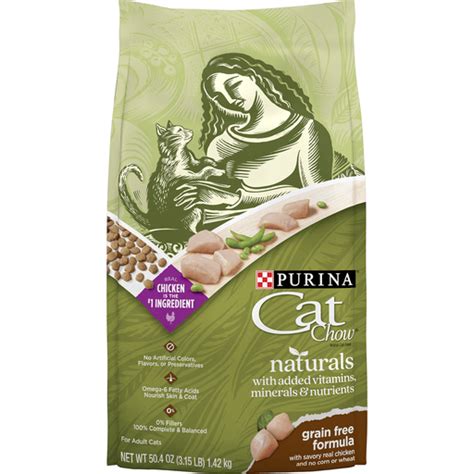 Purina Cat Chow Natural Grain Free Dry Cat Food Naturals With Real