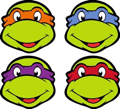 Items Similar To Printable Tmnt Cos Play Mask Tmnt Party Birthday