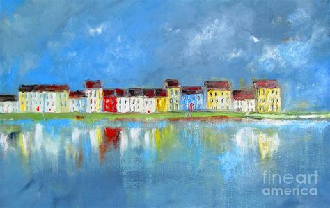 Long Walk Galway Ireland Painting By Mary Cahalan Lee Aka Pixi Pixels