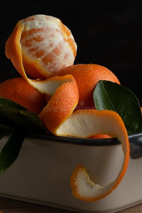 Close Up View Of Citrus Fruits On Black Background Oranges Vitaminic