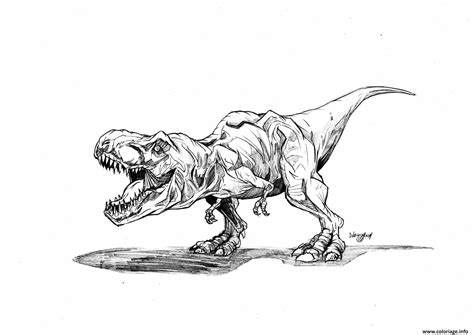 Jurassic world printable images for colouring for kids 37. Coloriage Jurassic Park Trex Dessin Dessin De Tyrannosaure ...
