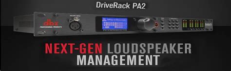 Dbx Pa2 Driverack Pa2 Complete Loudspeaker Management System Dbx