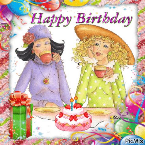 May your good health and well, so do you because there is no way you are that old. Happy Birthday Lady Animation Pictures, Photos, and Images for Facebook, Tumblr, Pinterest, and ...