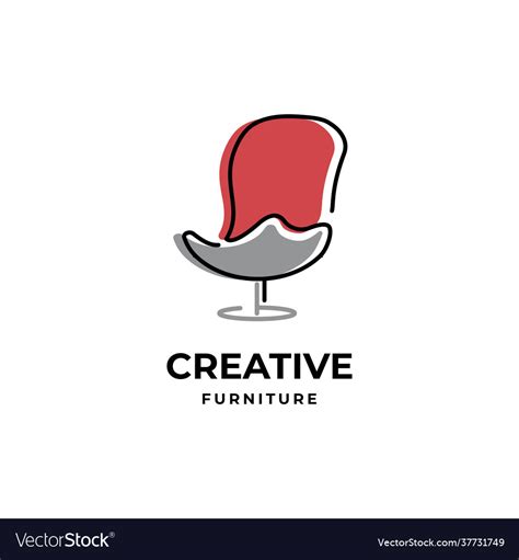 Furniture Logo Design Royalty Free Vector Image