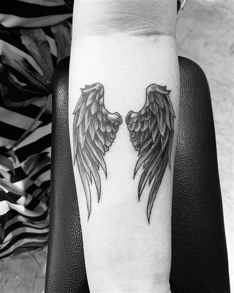 Angel Wings Tattoo Forearm Angle Wing Tattoos Wing Tattoos On Wrist