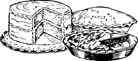 Collection Of Cakes Png Black And White Pluspng