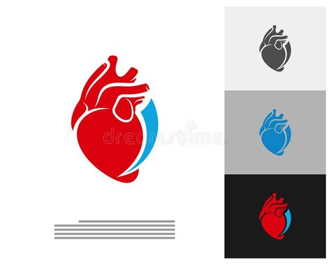 Human Heart Logo Vector Template Creative Human Heart Logo Design