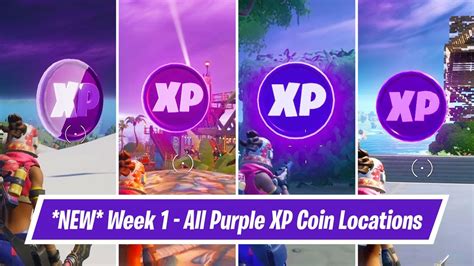 With fortnite chapter 2 season 4, we received a bunch of new locations, bosses and vaults to explore and plunder. Week 1 - All *NEW* 4 Purple XP Coin Locations in Fortnite ...