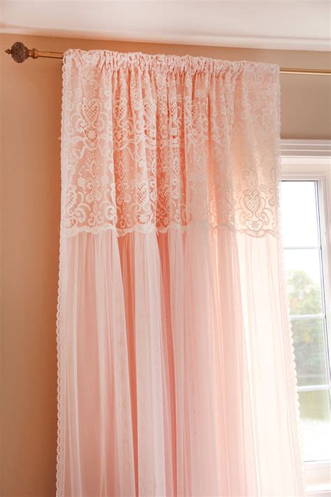 Peach Apricot Pink White Ruffle Embroidery Lace Overlay Ruching Luxury