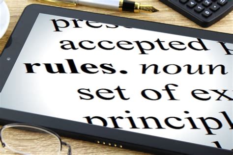 Rules Tablet Dictionary Image